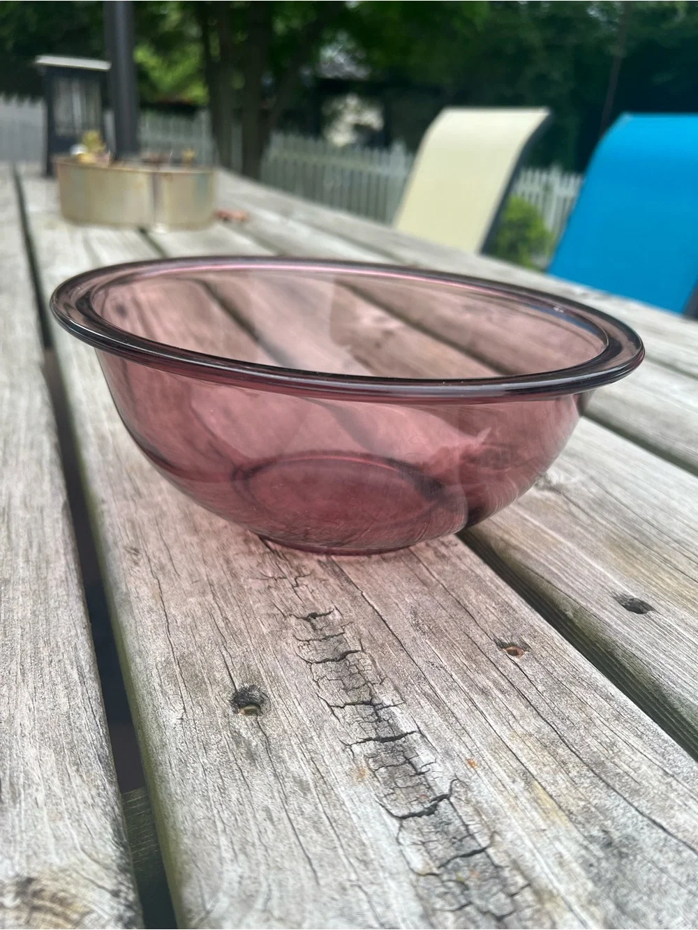 Vintage Pyrex Set of 2 Cranberry Glass Mixing Bowls - #322 & #325